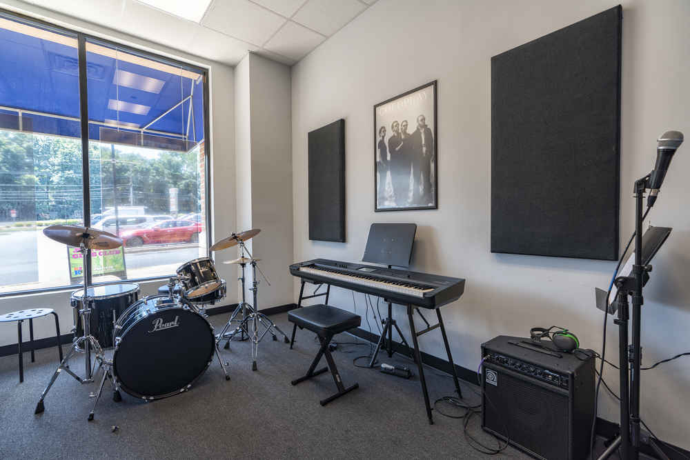 Bach to Rock Denville room with instruments