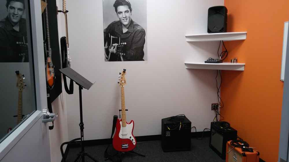 Bach to Rock Nanuet room with instruments