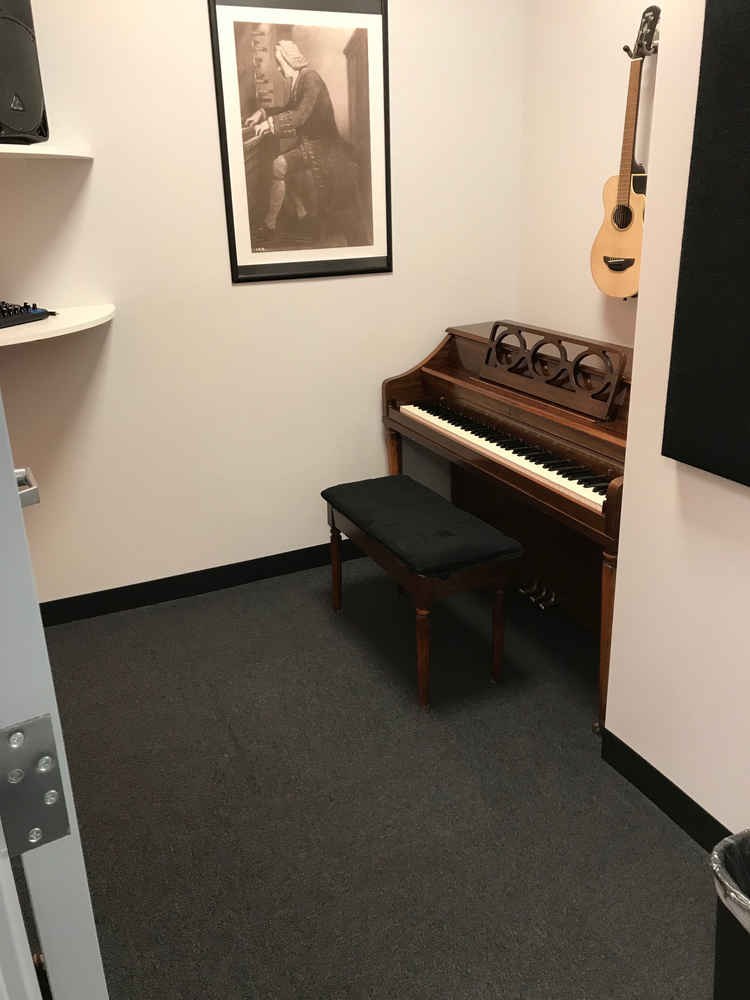 Bach to Rock Naperville room with instruments