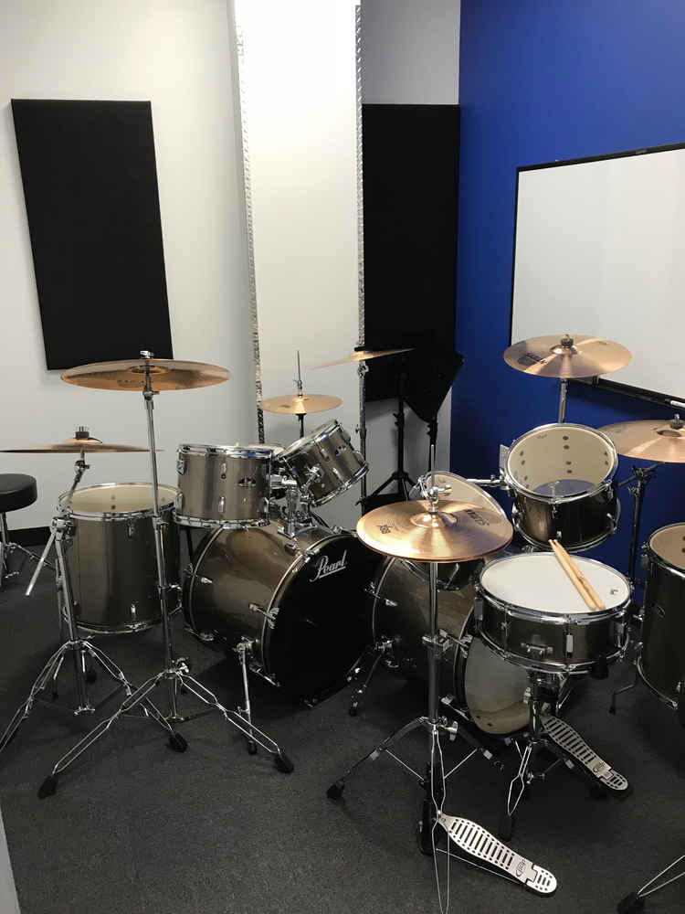 Bach to Rock Naperville room with instruments