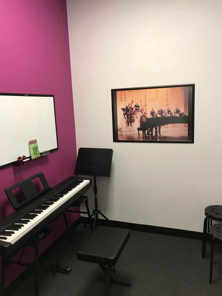 Bach to Rock Naperville room with instruments