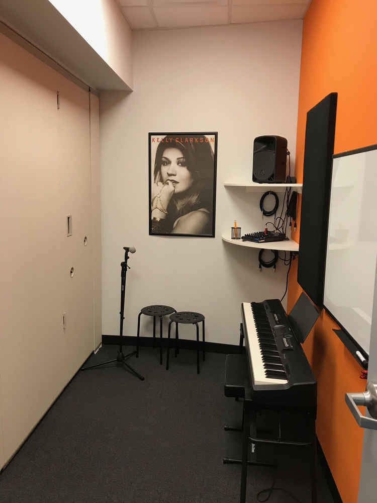 Bach to Rock Naperville room with instruments
